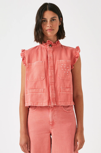 Seventy + Mochi Dear Pablo Mineral Red Waistcoat - The Mercantile London