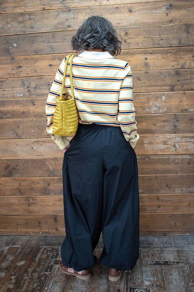Object Paige Black Harem Trousers - The Mercantile London