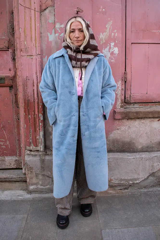 Molliolli Lungo Ashley Blue Coat