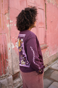 Damson Madder Fig Paper Cut Long-Sleeve T-Shirt