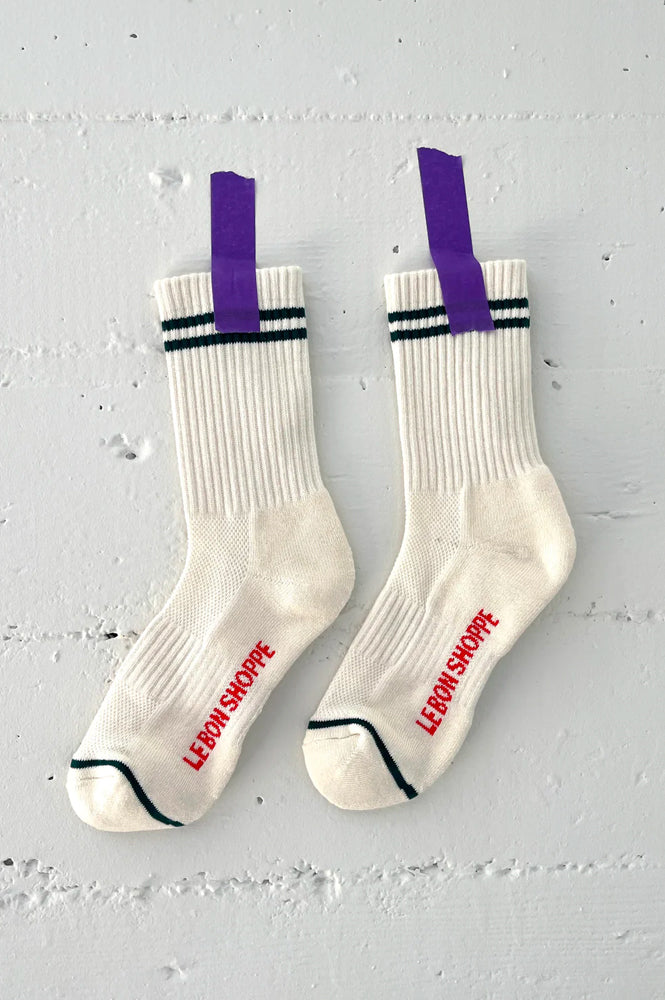 Le Bon Shoppe Boyfriend Parchment Socks - The Mercantile London