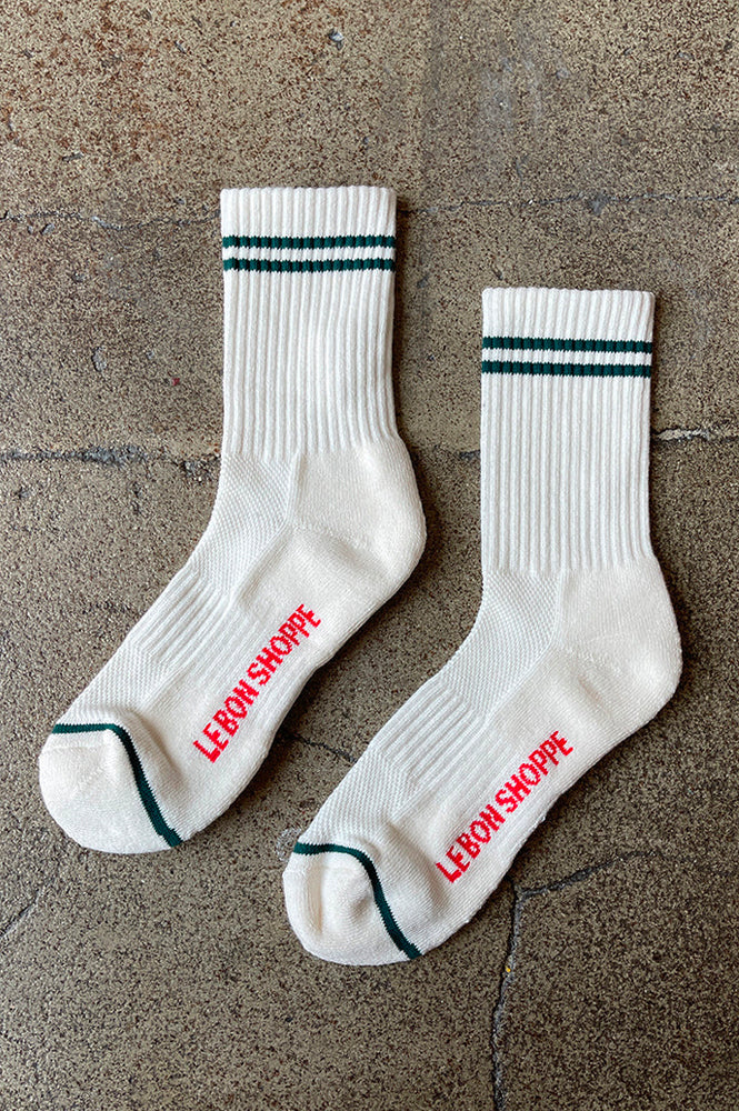 Le Bon Shoppe Boyfriend Parchment Socks - The Mercantile London