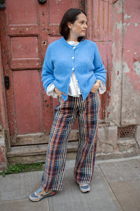 Bellerose Paty Check A Wide Jeans - The Mercantile London