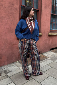 Bellerose Paty Check A Wide Jeans - The Mercantile London