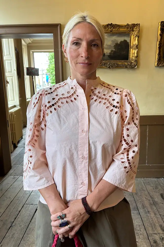 Stella Nova Soft Powder Embroidery Anglaise Shirt