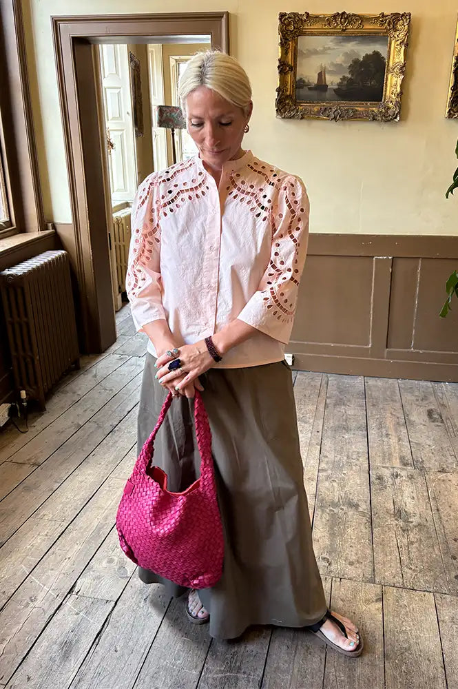 Stella Nova Soft Powder Embroidery Anglaise Shirt