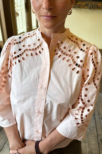 Stella Nova Soft Powder Embroidery Anglaise Shirt