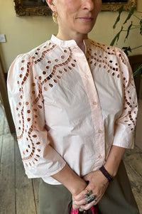 Stella Nova Soft Powder Embroidery Anglaise Shirt