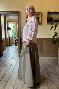 Stella Nova Soft Powder Embroidery Anglaise Shirt