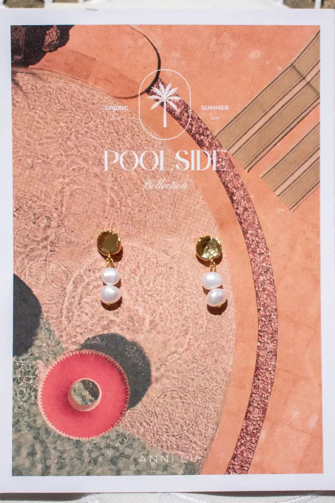 Anni Lu Short Pearly Drop Earrings - The Mercantile London