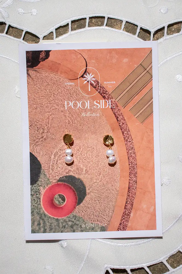 Anni Lu Short Pearly Drop Earrings - The Mercantile London