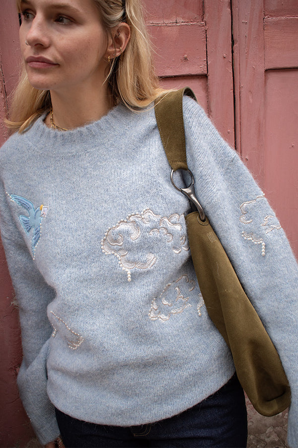 Helmstedt Astrid Sky Knit Sweater - The Mercantile London