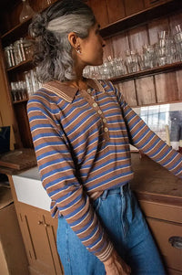 Hod Johanna Coconut Stripe Polo
