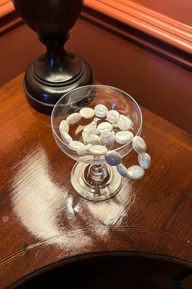 L.A.B Freshwater Irregular Square Pearl Necklace - The Mercantile London