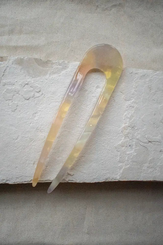 Tiepology Eco Lavender Pearl French Hair Pin - The Mercantile London