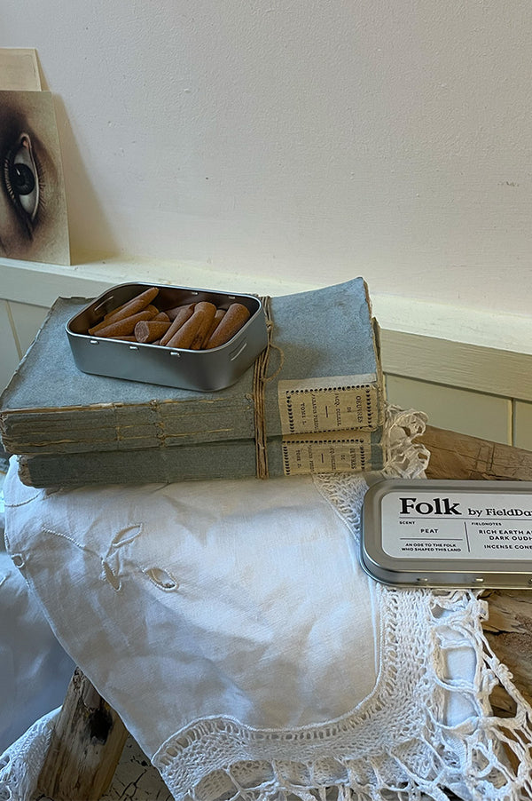 FieldDay Peat Incense Cones Tin - The Mercantile London