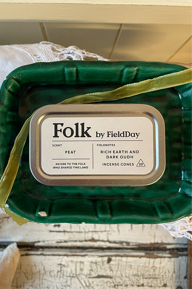 FieldDay Peat Incense Cones Tin - The Mercantile London