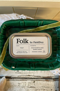 FieldDay Peat Incense Cones Tin - The Mercantile London