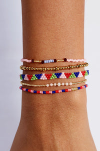 Anni Lu Peppy Rouge Blush Bracelet - The Mercantile London