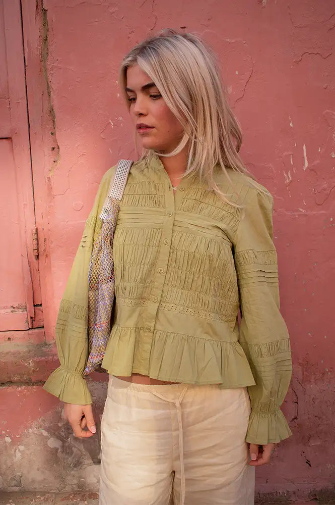 Petite Mendigote Melanie Matcha Shirt - The Mercantile London