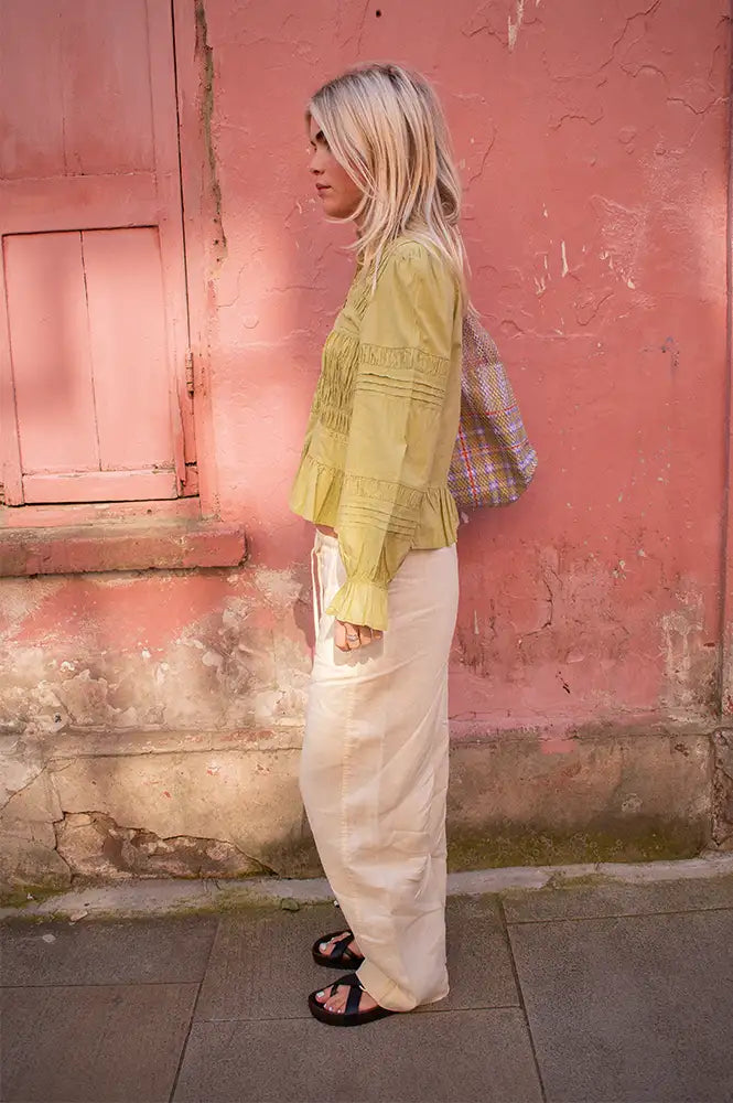 Petite Mendigote Melanie Matcha Shirt - The Mercantile London