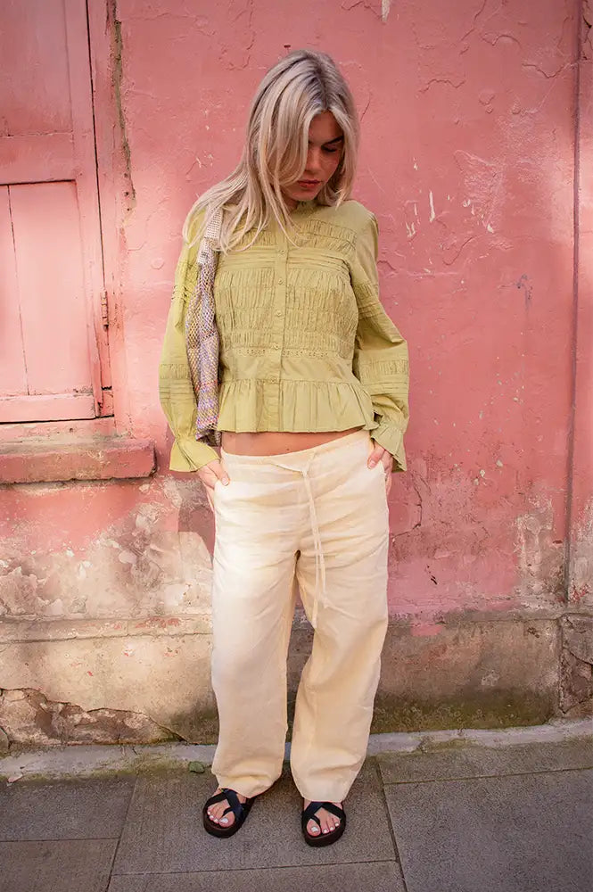 Petite Mendigote Melanie Matcha Shirt - The Mercantile London