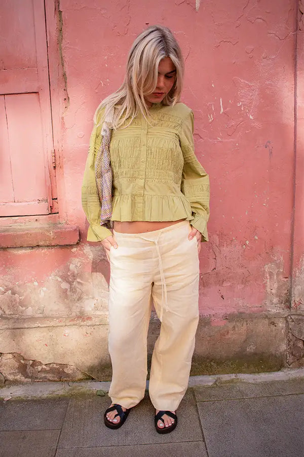 Petite Mendigote Melanie Matcha Shirt - The Mercantile London