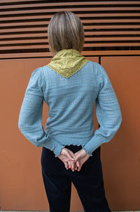 Petite Mendigote Minet Blue Pointelle Knit