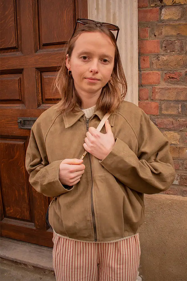 My Essential Wardrobe Petra Capers Suede Jacket - The Mercantile London