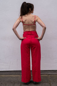 Grace & Mila Phil Red Tailored Trousers - The Mercantile London