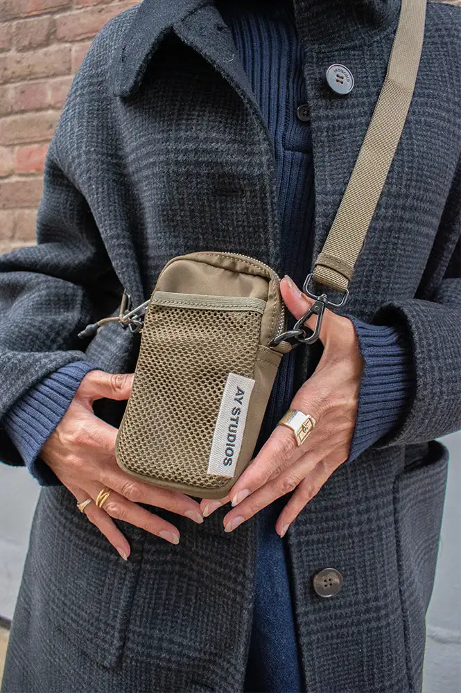 AY Studios Army Green Wallet Bag - The Mercantile London