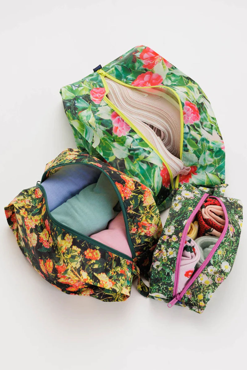 Baggu 3D Zip Set Photo Florals Bags - The Mercantile London