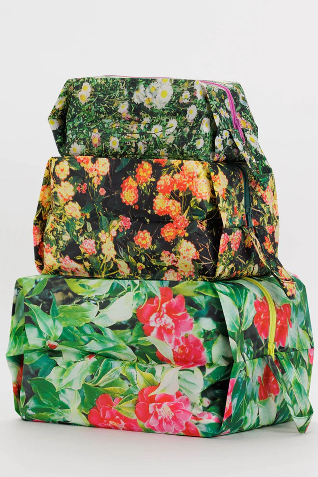Baggu 3D Zip Set Photo Florals Bags - The Mercantile London