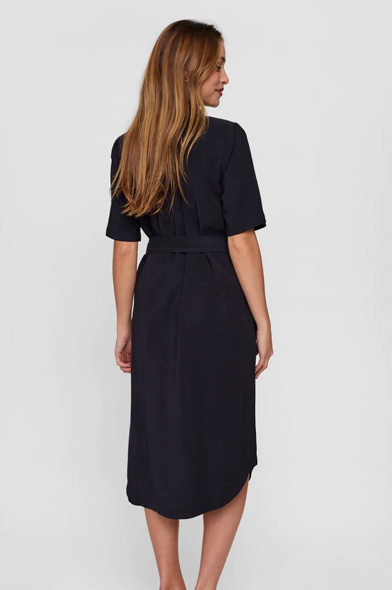 Numph Pilea Black Dress - The Mercantile London