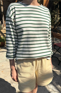 Le Bon Shoppe Pine Stripe Sailor Top