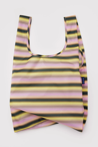 Baggu Pink & Yellow Gradient Stripe Standard Reusable Bag - The Mercantile London