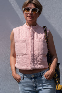 Seventy + Mochi Pablo Peony Pink Waistcoat - The Mercantile London