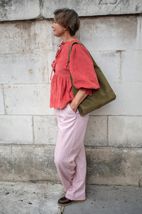 Nué Notes Russell Blush Melange Trousers - The Mercantile London