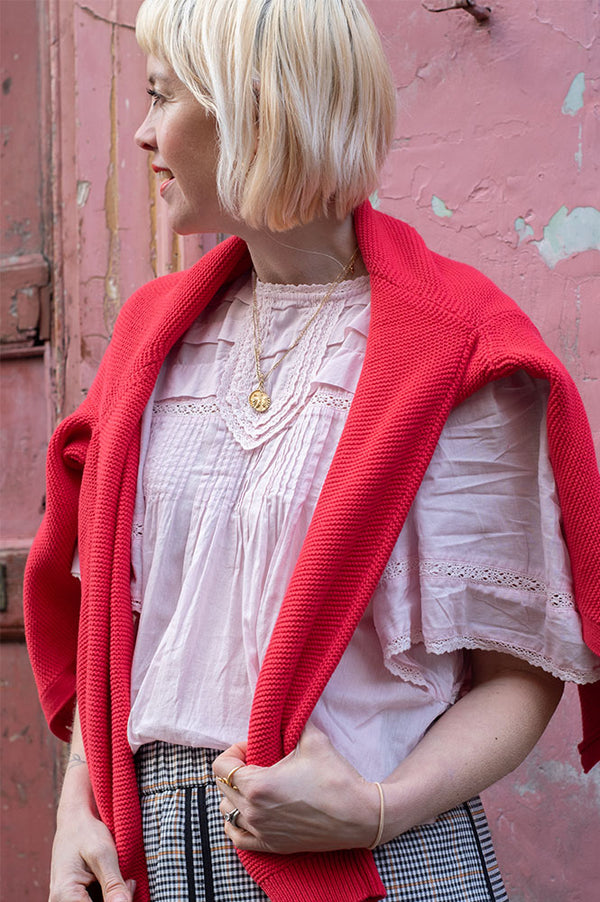 Project AJ117 Galore Baby Pink Blouse - The Mercantile London