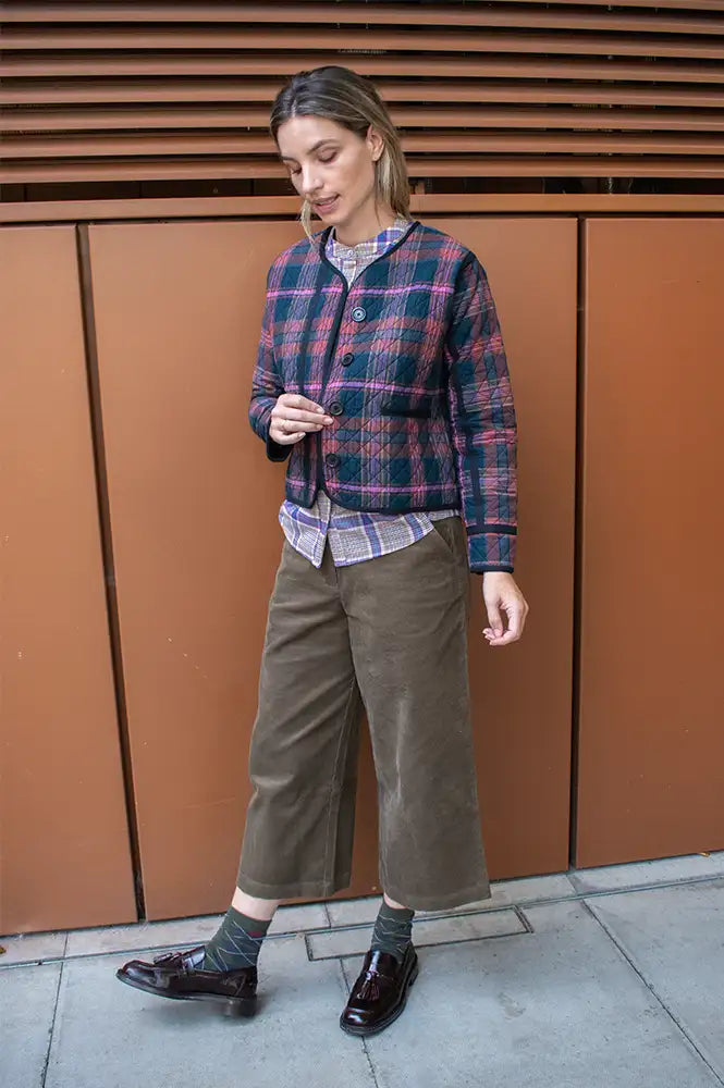 Daydress Mistral Rust/ Pink Check Jacket