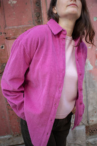 Garance Ben Bright Rose Corduroy Shirt - The Mercantile London