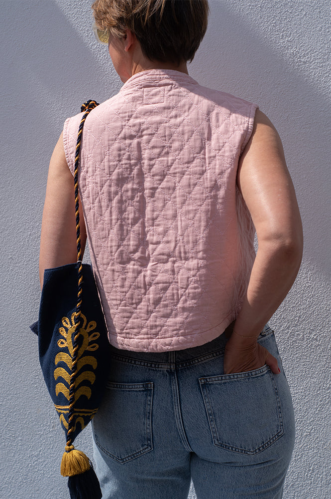 Seventy + Mochi Pablo Peony Pink Waistcoat - The Mercantile London