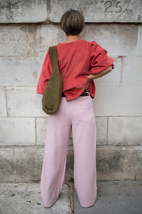 Nué Notes Russell Blush Melange Trousers - The Mercantile London