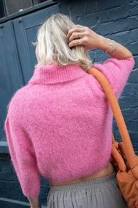 American Dreams Piro Pink Rollneck Jumper - The Mercantile London