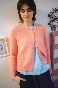 Maison Anje Brumy Peach Cardigan - The Mercantile London