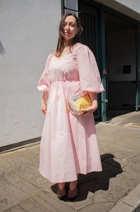 Object Paige Pale Lilac Midi Dress - The Mercantile London