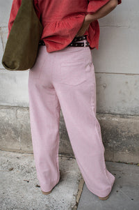 Nué Notes Russell Blush Melange Trousers - The Mercantile London