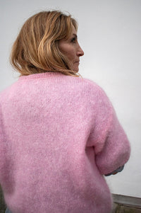 Noella Lorell Baby Pink Mohair Cardigan