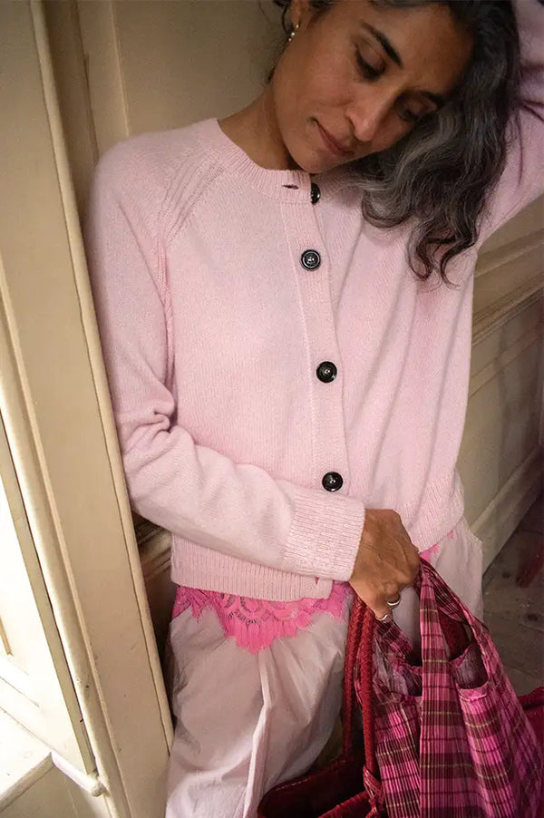 Maison Anje Blythe Light Pink Cardigan