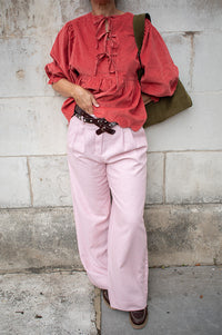 Nué Notes Russell Blush Melange Trousers - The Mercantile London